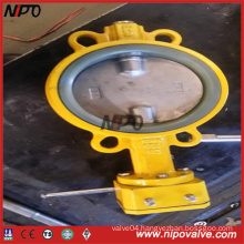 Manual Operation Wafer Type Centre Sealing Butterfly Valve